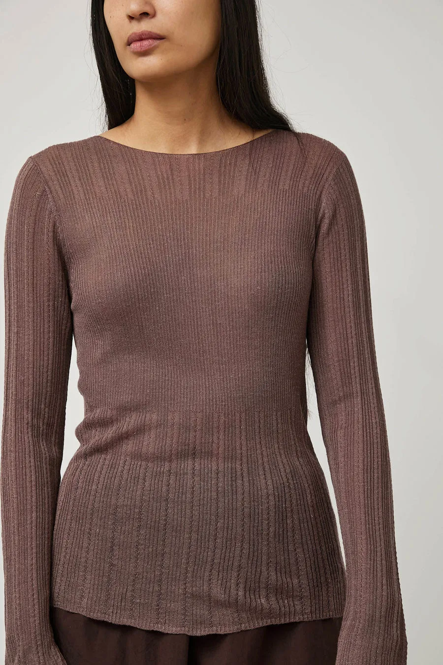 Deiji Studios Open Work Longsleeve in Hazel sold by No. 6