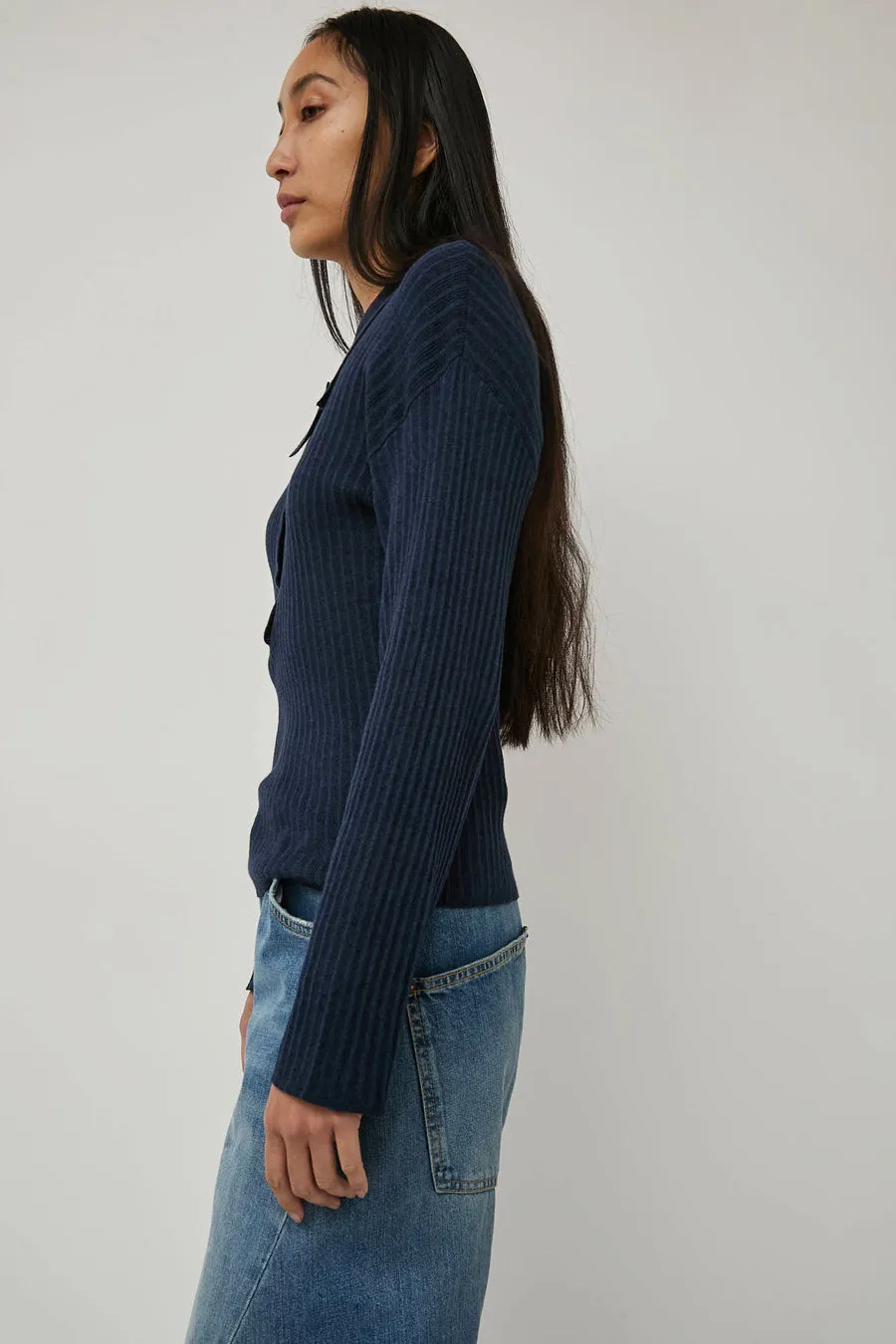 Deiji Studios Polo Knit in Dark Blue sold by No. 6 product image thumbnail 2