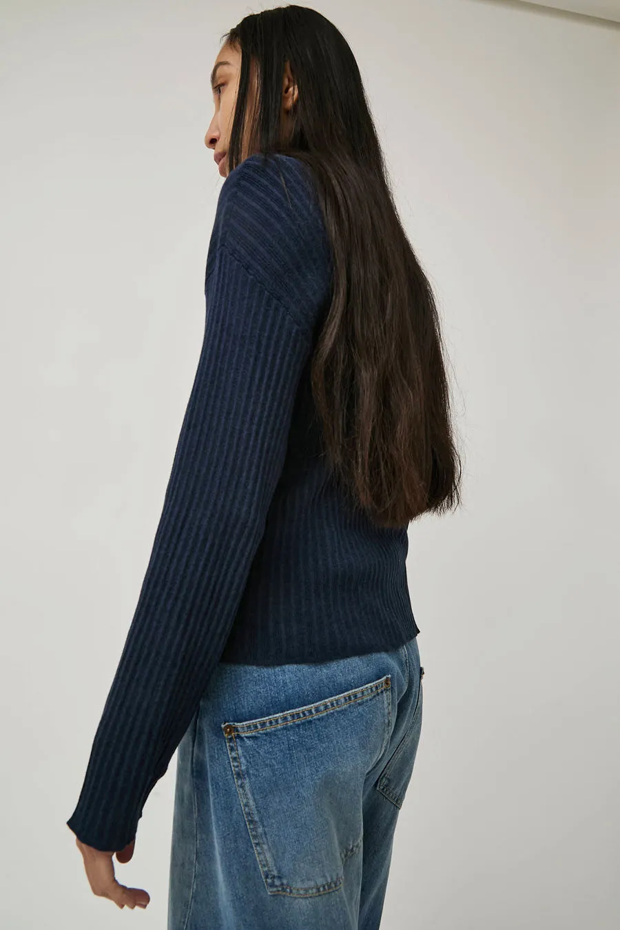 Deiji Studios Polo Knit in Dark Blue sold by No. 6 product image thumbnail 4