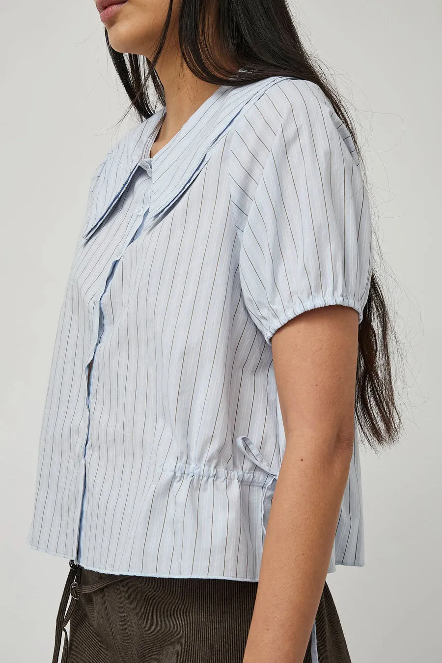 Deiji Studios Double Collar Shirt in Mineral Stripe sold by No. 6 product image thumbnail 4