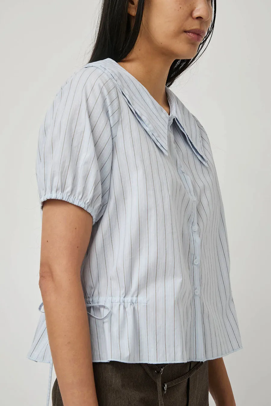 Deiji Studios Double Collar Shirt in Mineral Stripe sold by No. 6 product image thumbnail 2