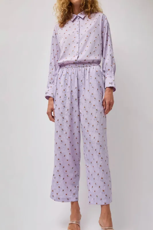 CORDERA Silk Floral Pants in Cardo sold by No. 6