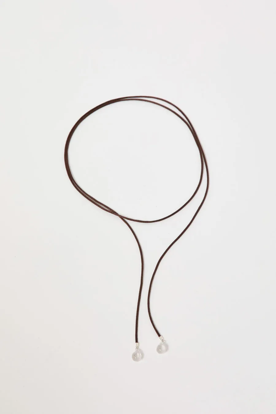 Sisi Joia Long Tac Tac Necklace in Brown and Clear sold by No. 6 product image thumbnail 2