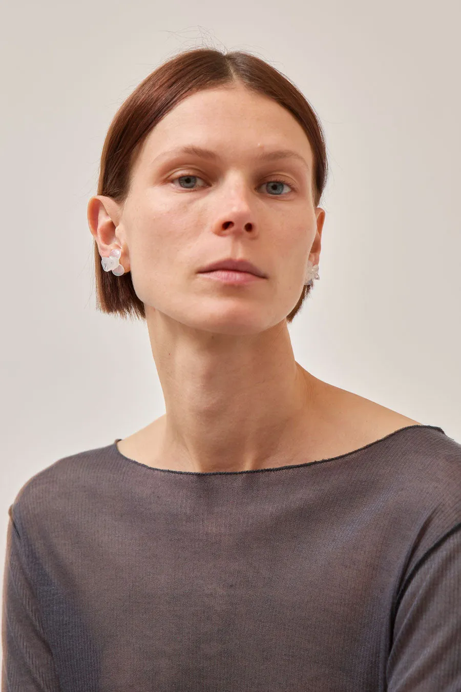 Sisi Joia Pensée Earrings in Opaline White sold by No. 6 product image thumbnail 4