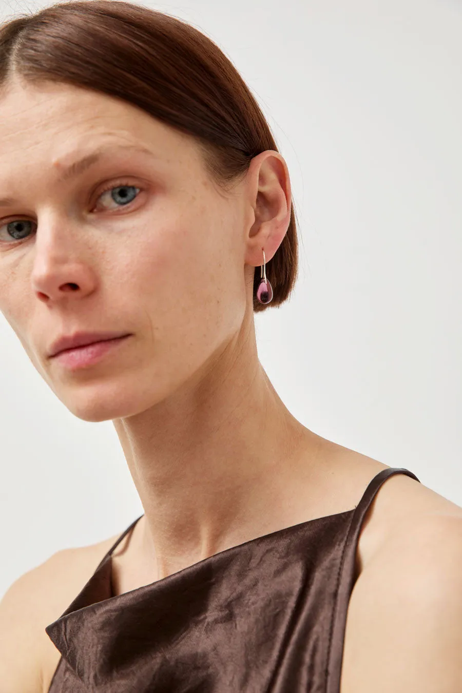 Sisi Joia Gota Mini Earrings in Purple and Silver sold by No. 6 product image thumbnail 3