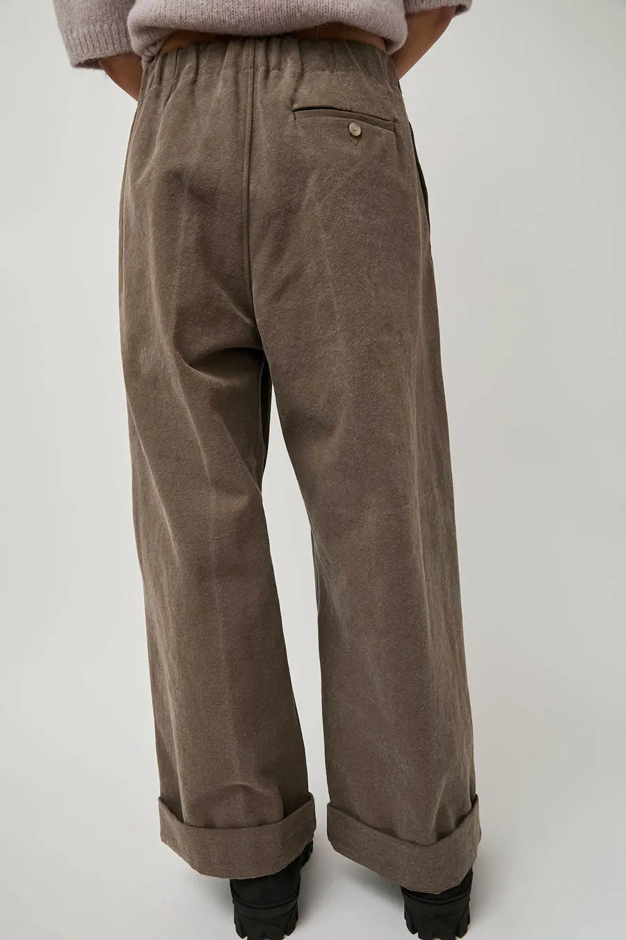 Lauren Manoogian Canvas Trouser in Washed Cinder sold by No. 6 product image thumbnail 5