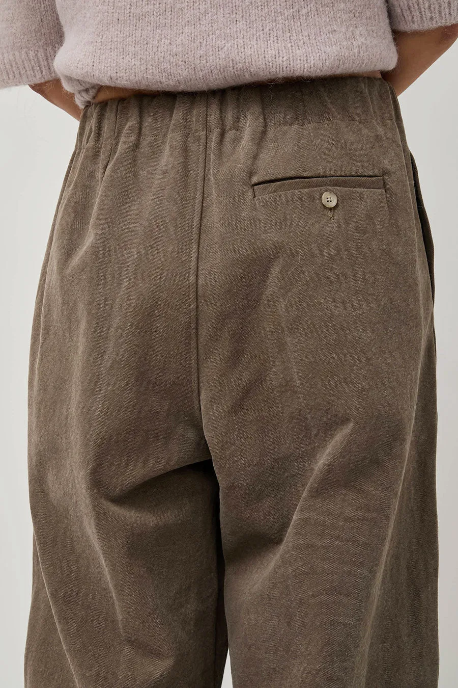 Lauren Manoogian Canvas Trouser in Washed Cinder sold by No. 6 product image thumbnail 3