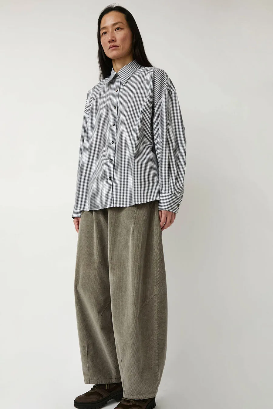 CORDERA Oversized Shirt in Vichy Grey sold by No. 6 product image thumbnail 5