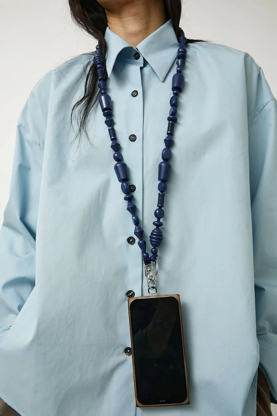 Ina Seifart Perlenmix Handykette Phone Necklace in Blueberry sold by No. 6 product image thumbnail 4