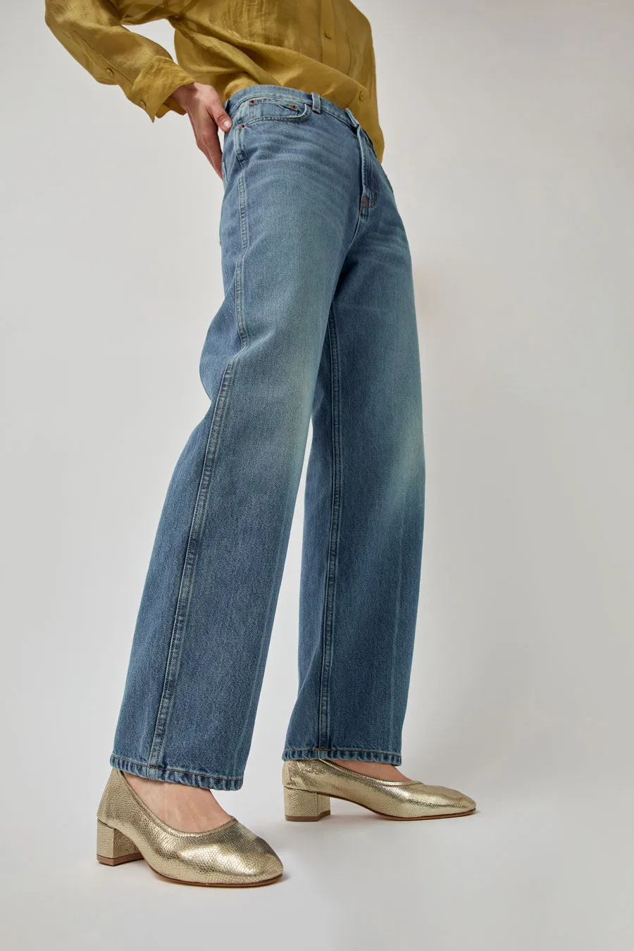 Maryam Nassir Zadeh Roberta Ballerina in Gold sold by No. 6 product image thumbnail 4