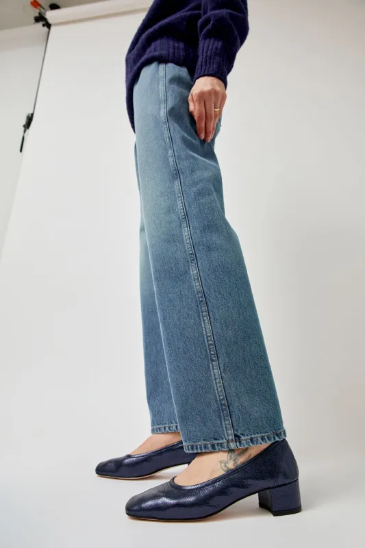 Maryam Nassir Zadeh Roberta Ballerina in Navy Blue made by Maryam Nassir Zadeh