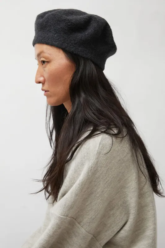 Lauren Manoogian Horizontal Beret in Ink sold by No. 6