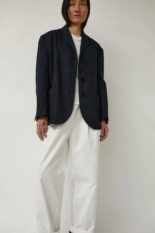 Nothing Written Mild Oversized Linen Jacket in Navy sold by No. 6