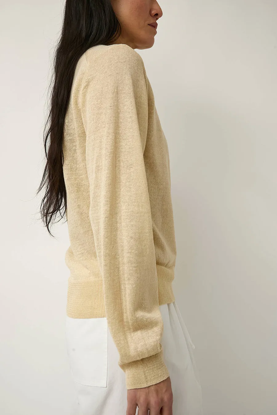 Nothing Written Rola Linen Cardigan in Yellow sold by No. 6 product image thumbnail 2