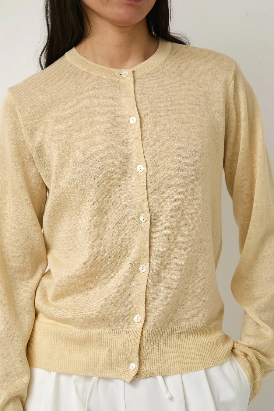 Nothing Written Rola Linen Cardigan in Yellow sold by No. 6 product image thumbnail 4