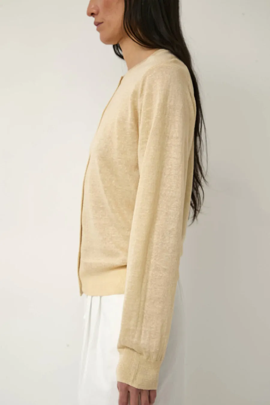 Nothing Written Rola Linen Cardigan in Yellow sold by No. 6 product image thumbnail 3