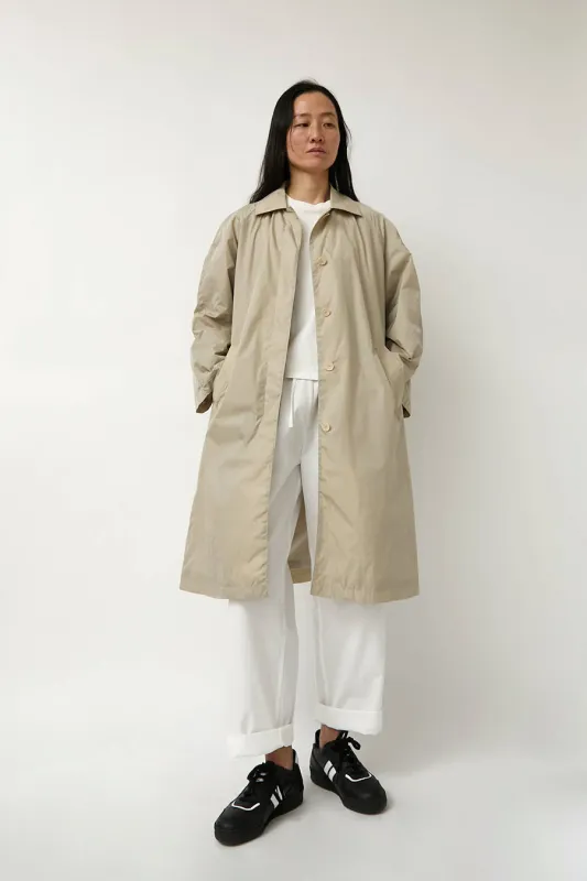 Nothing Written Urban Nylon Trench in Beige sold by No. 6