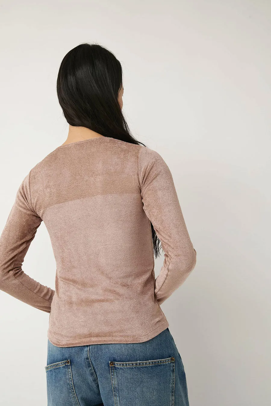 Baserange Omo Long Sleeve Tee in Alba Brown sold by No. 6 product image thumbnail 4