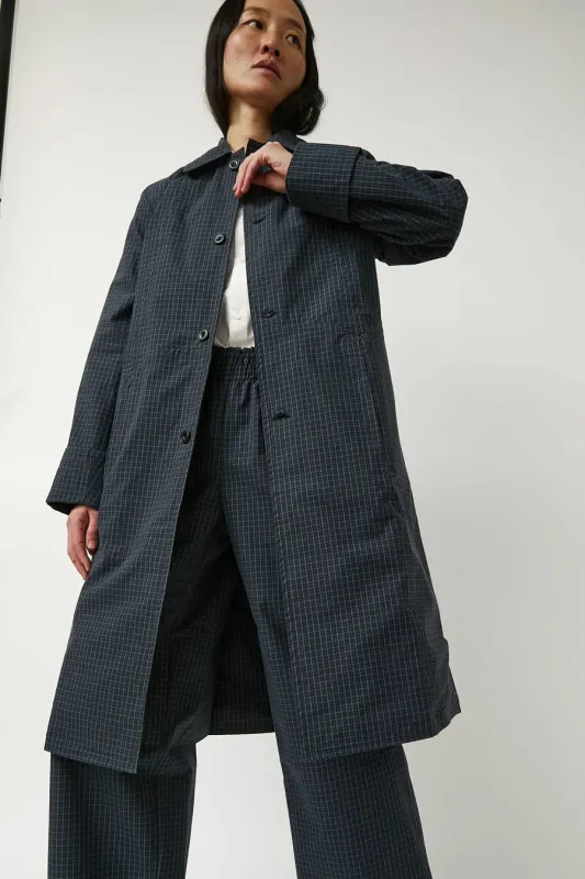Zii Ropa Betty Coat in Navy Plaid sold by No. 6