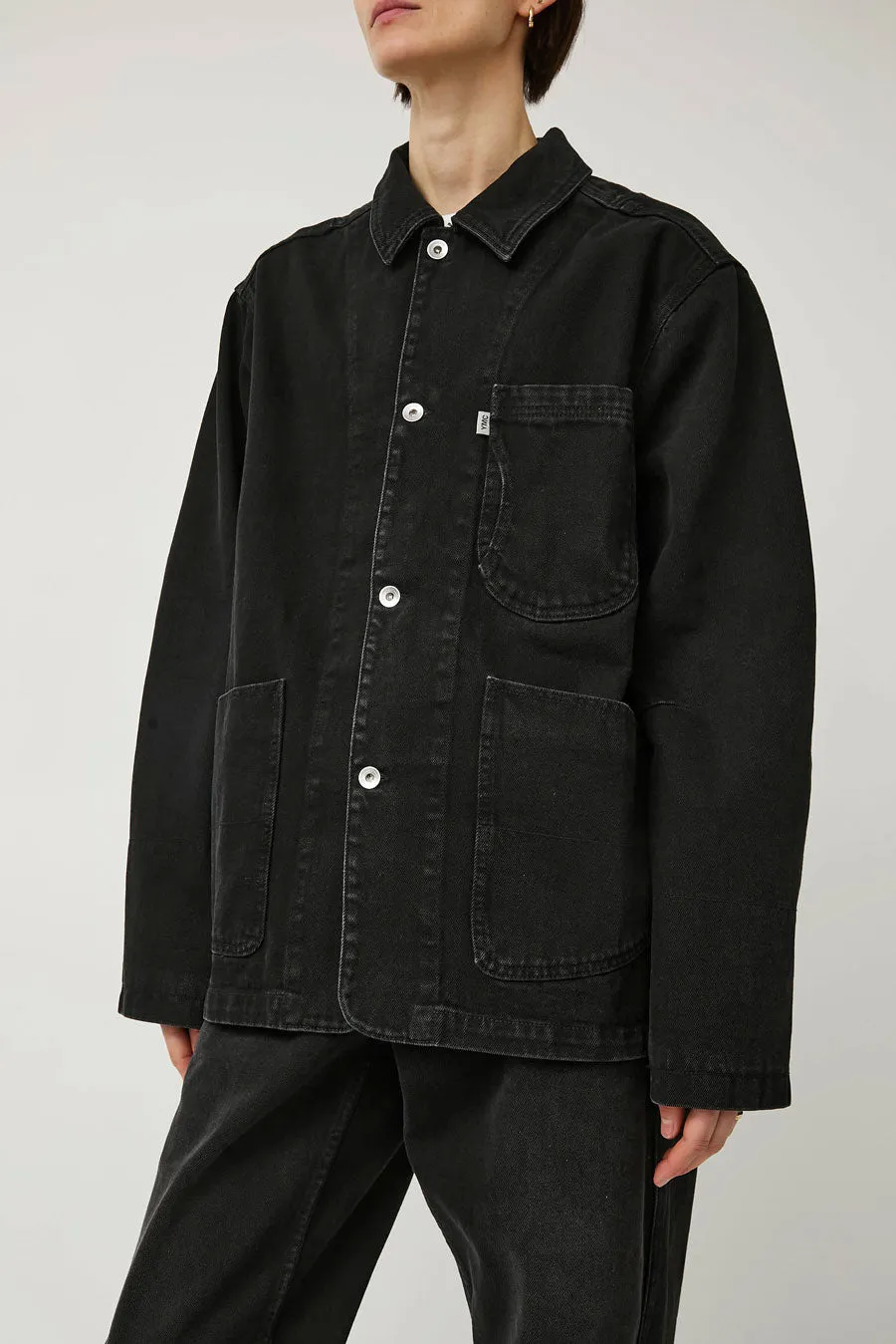 YMC Construction Jacket in Charcoal Denim sold by No. 6 product image thumbnail 2