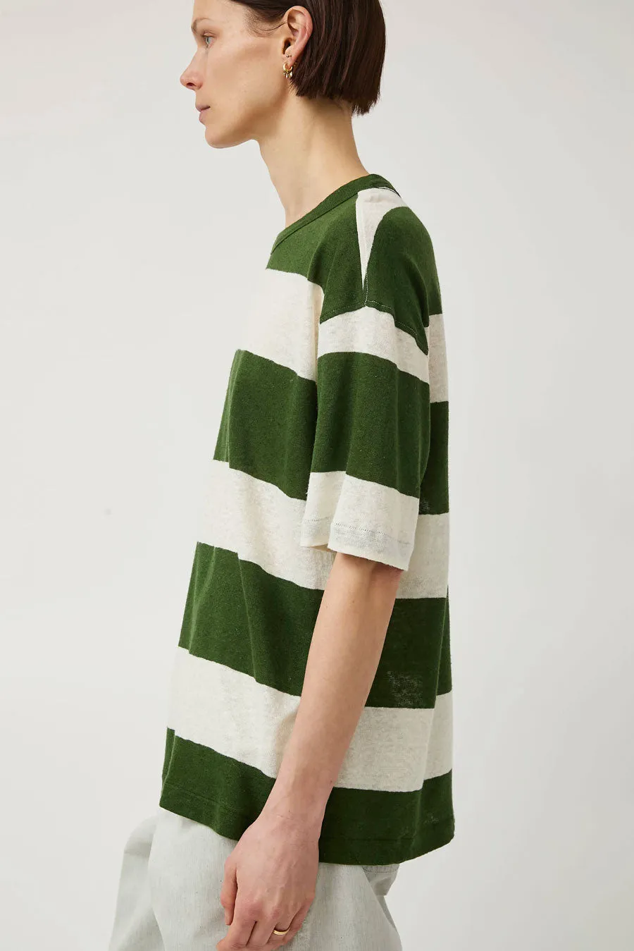 YMC Triple T Shirt in Green and Off White sold by No. 6 product image thumbnail 4