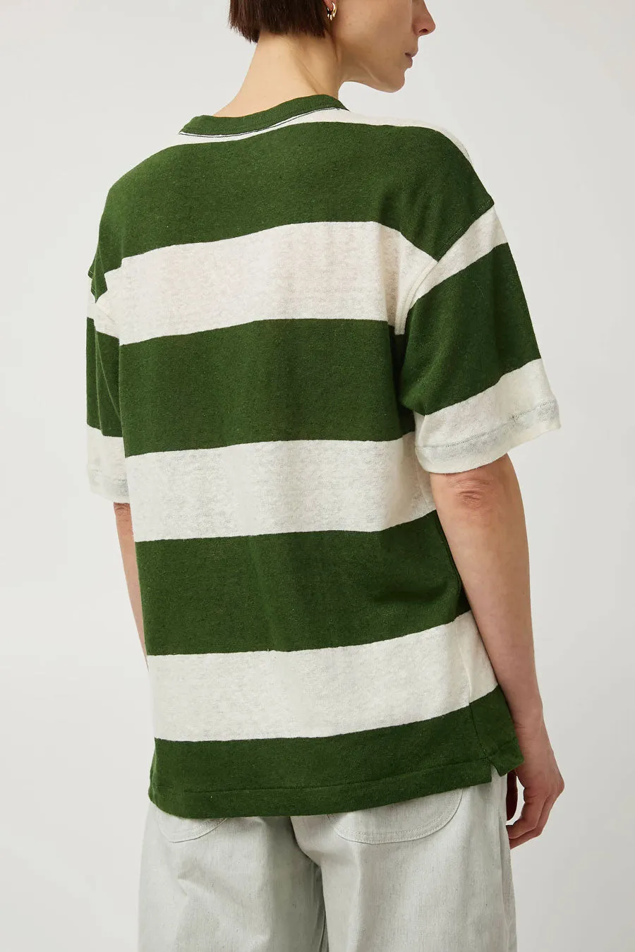 YMC Triple T Shirt in Green and Off White sold by No. 6 product image thumbnail 5