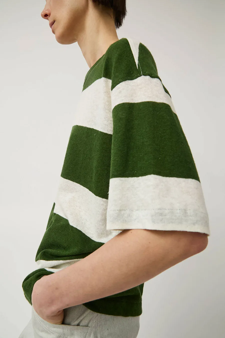 YMC Triple T Shirt in Green and Off White sold by No. 6 product image thumbnail 3