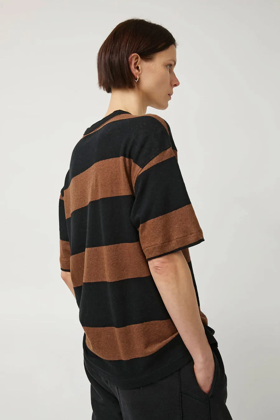 YMC Triple T Shirt in Black and Brown sold by No. 6 product image thumbnail 3