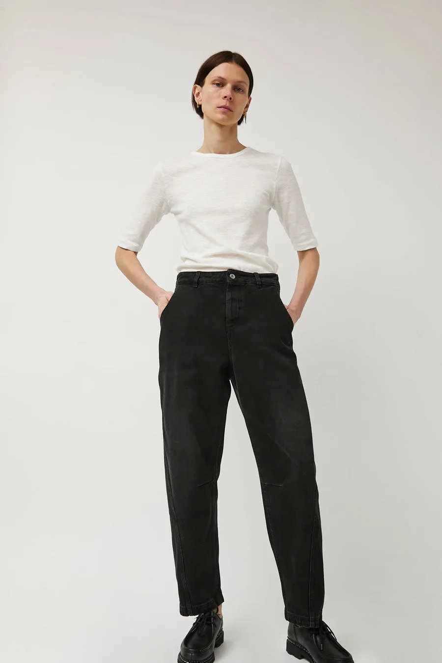 YMC Twisted Jean in Charcoal Denim sold by No. 6