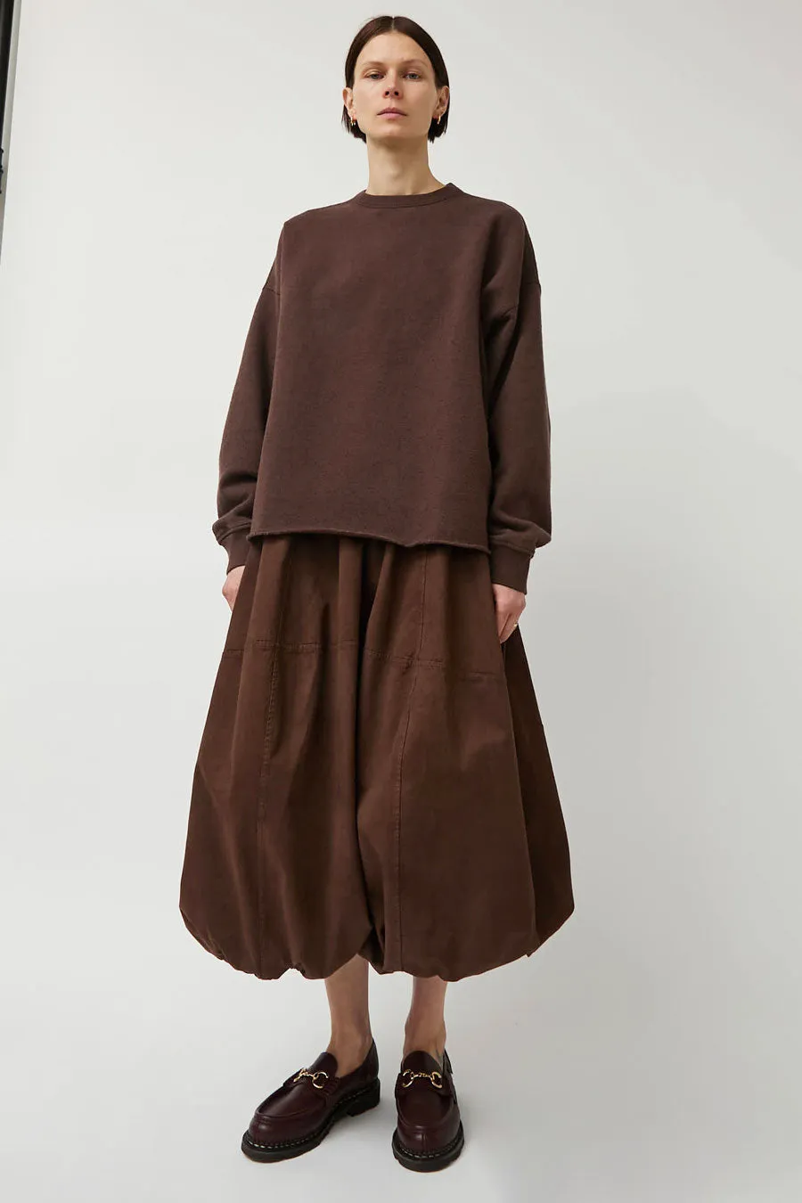 YMC Parachute Skirt in Brown sold by No. 6
