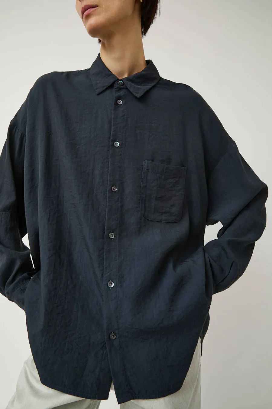 YMC Anti Shirt in Navy sold by No. 6