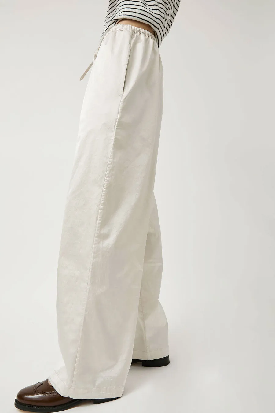 CORDERA Satin Drawstring Pants in Perla sold by No. 6 product image thumbnail 5