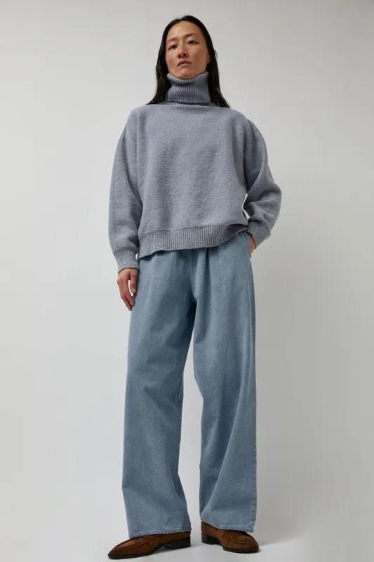 Baserange Cravat Pants in Light Blue Wash sold by No. 6