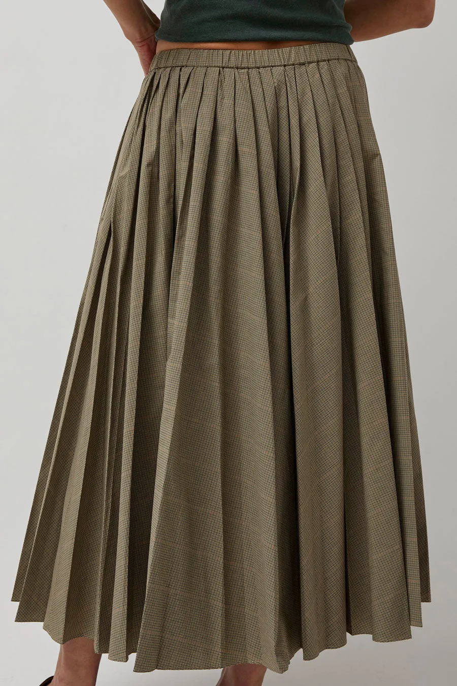 6397 Pull on Pleated Skirt in Plaid sold by No. 6 product image thumbnail 4