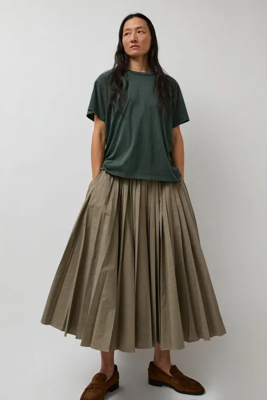 6397 Pull on Pleated Skirt in Plaid sold by No. 6