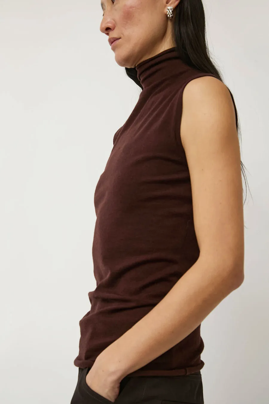 6397 Roll Neck Tank in Brown sold by No. 6 product image thumbnail 2