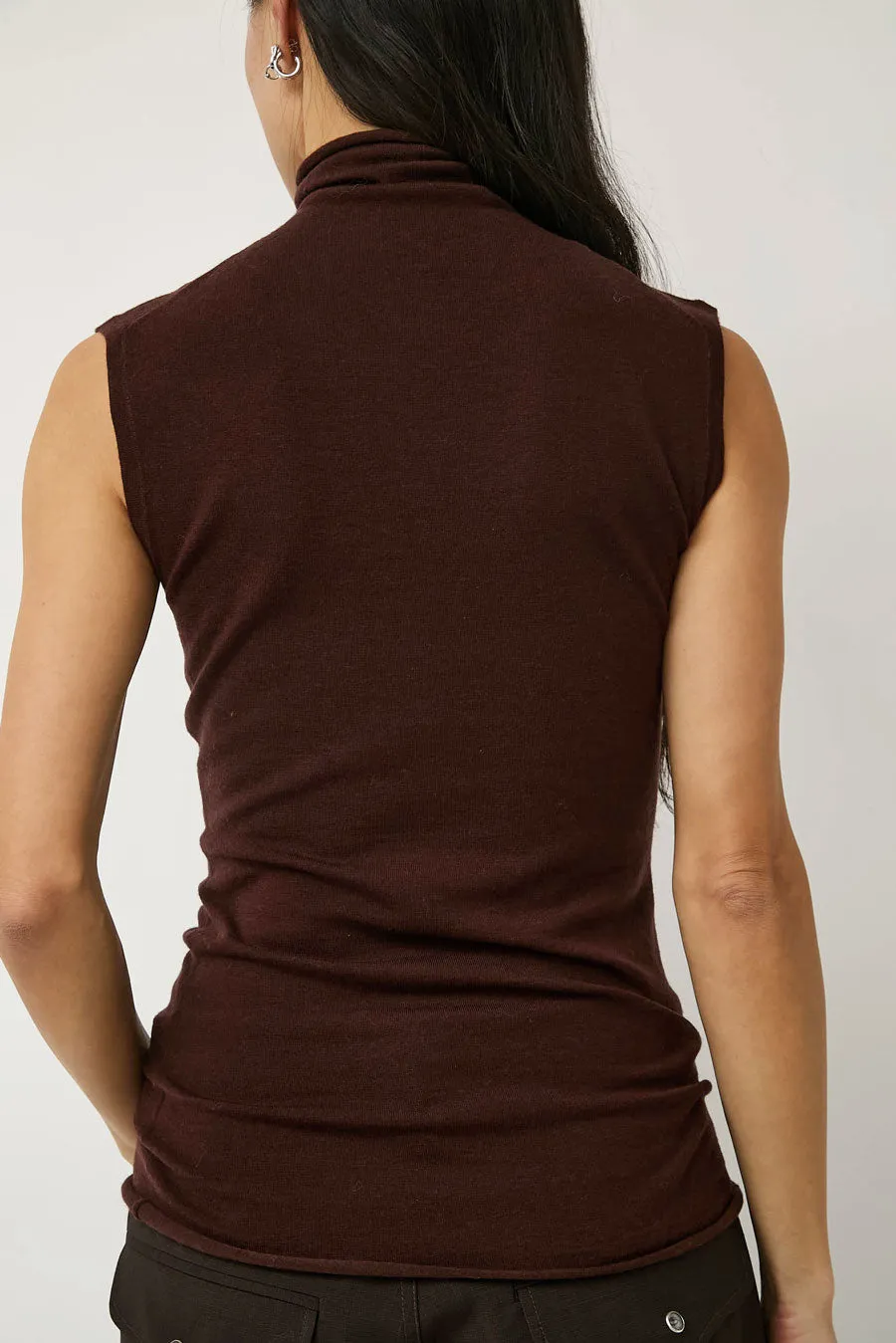 6397 Roll Neck Tank in Brown sold by No. 6 product image thumbnail 5