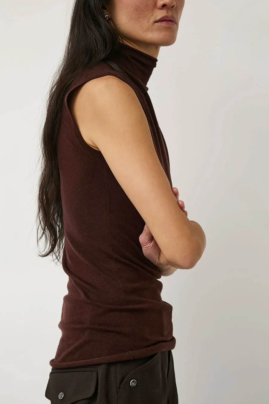 6397 Roll Neck Tank in Brown sold by No. 6 product image thumbnail 4