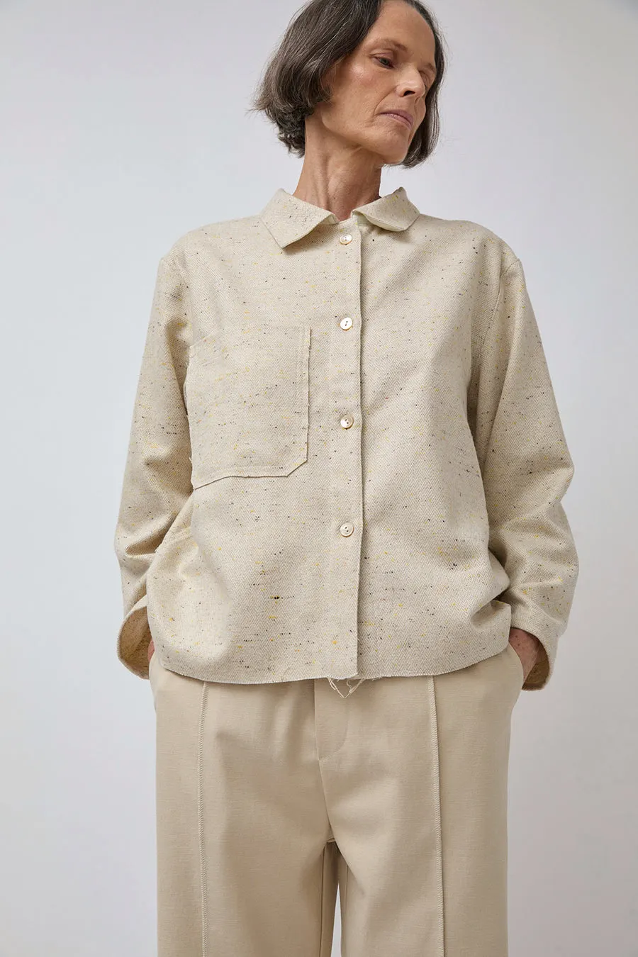 Vladimir Karaleev Mari Shirt in Cream sold by No. 6 product image thumbnail 3
