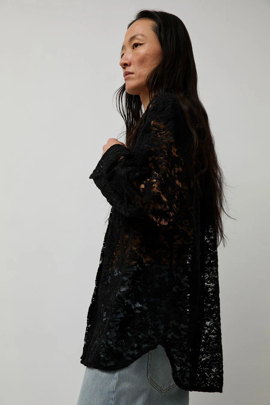 No.6 Lake Shirt in Black Lace sold by No. 6 product image thumbnail 4