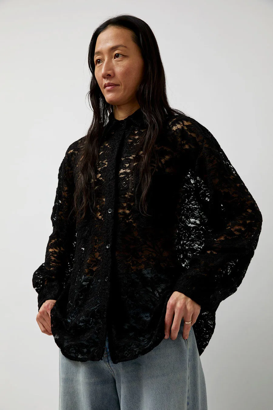No.6 Lake Shirt in Black Lace sold by No. 6 product image thumbnail 2