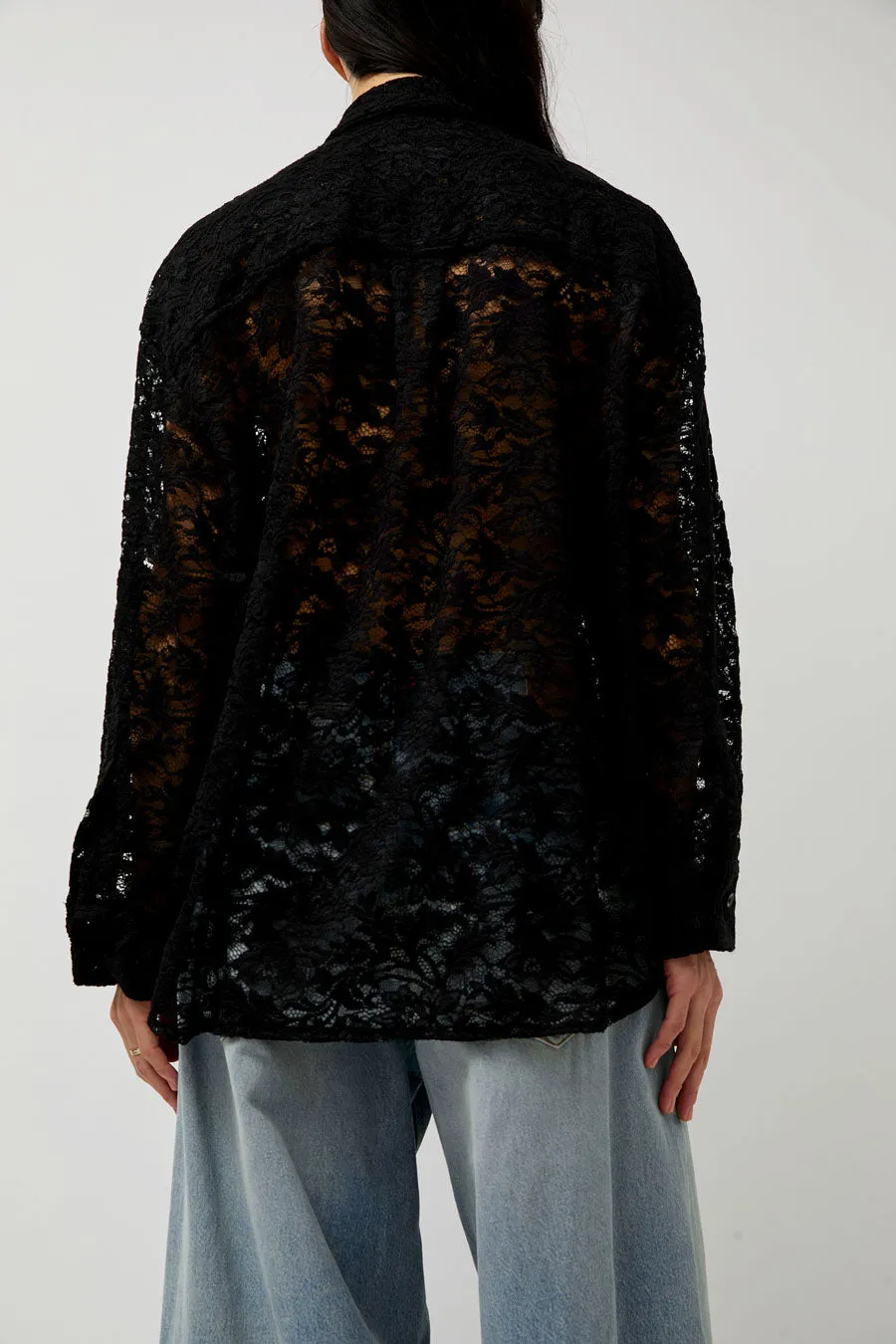 No.6 Lake Shirt in Black Lace sold by No. 6 product image thumbnail 5