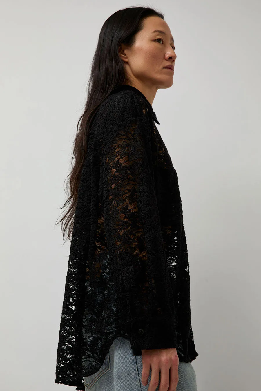 No.6 Lake Shirt in Black Lace sold by No. 6 product image thumbnail 3