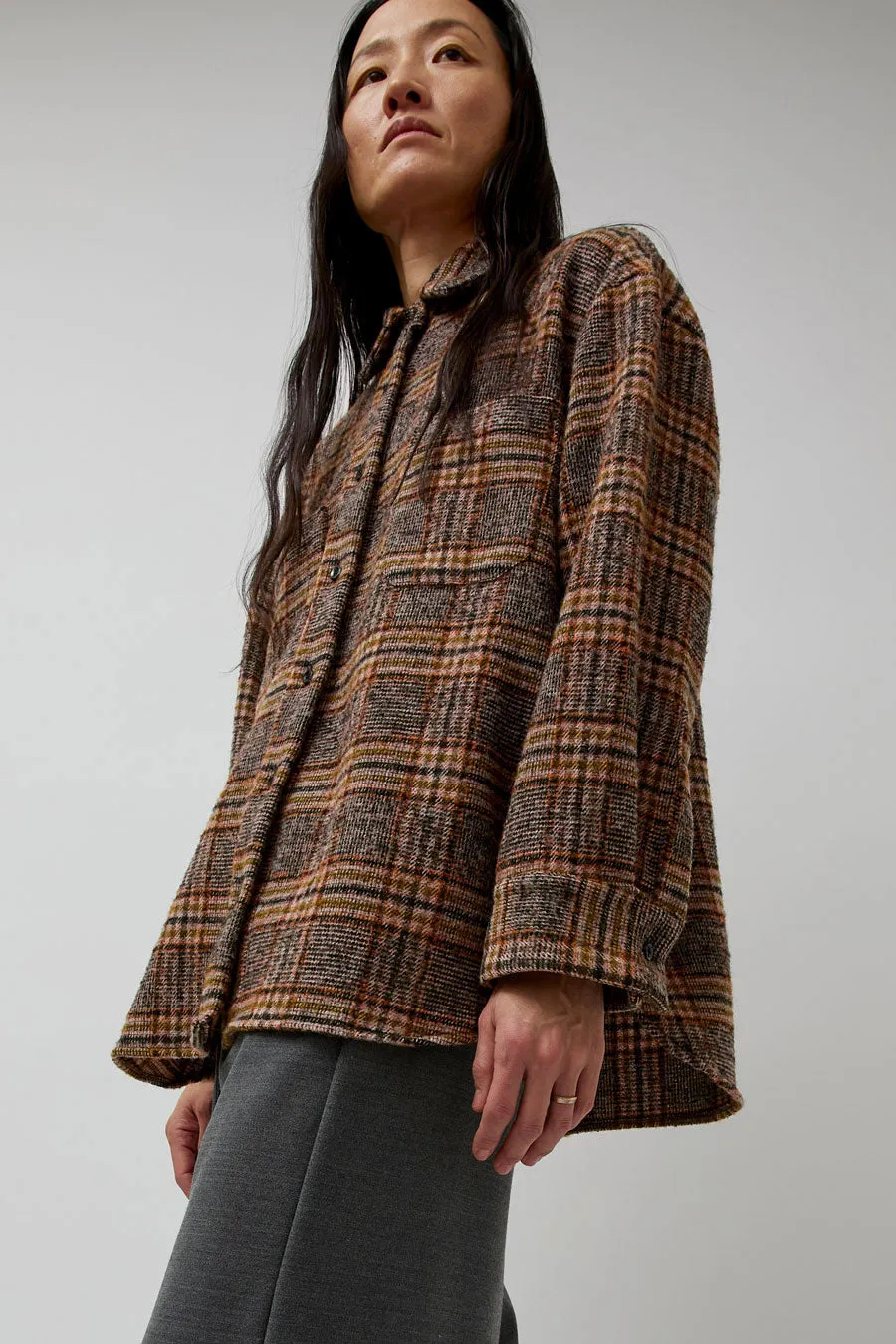No.6 Lake Shirt in Pink and Tan Plaid sold by No. 6 product image thumbnail 3