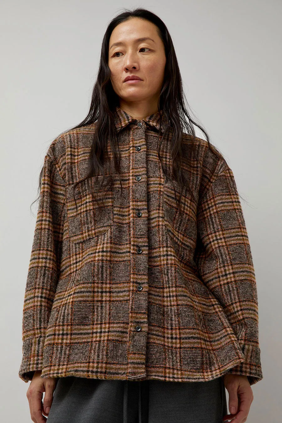 No.6 Lake Shirt in Pink and Tan Plaid sold by No. 6