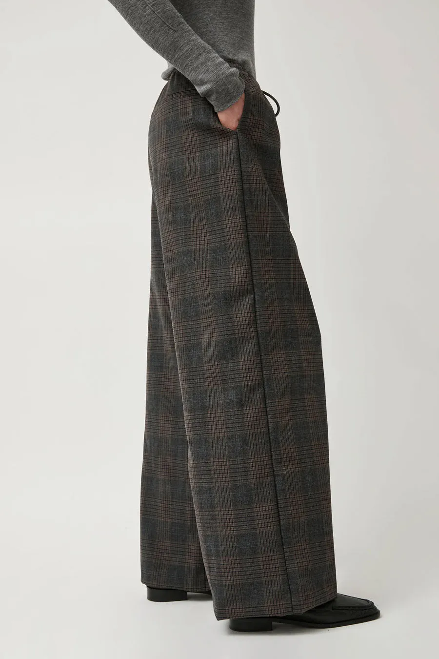 No.6 Mina Pant in Grey and Camel Plaid sold by No. 6 product image thumbnail 2