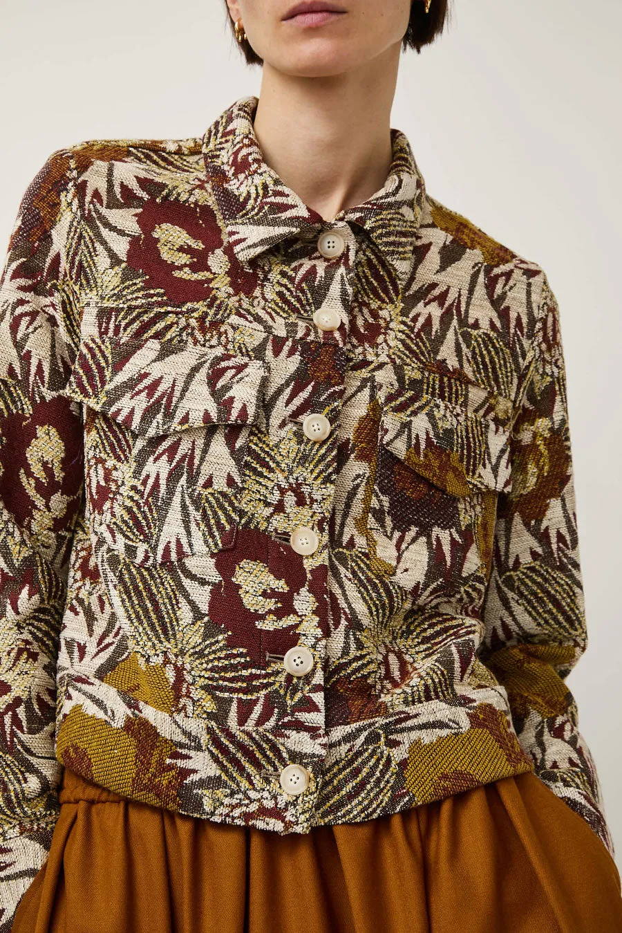 No.6 Claudia Jacket in Wine Floral sold by No. 6 product image thumbnail 3
