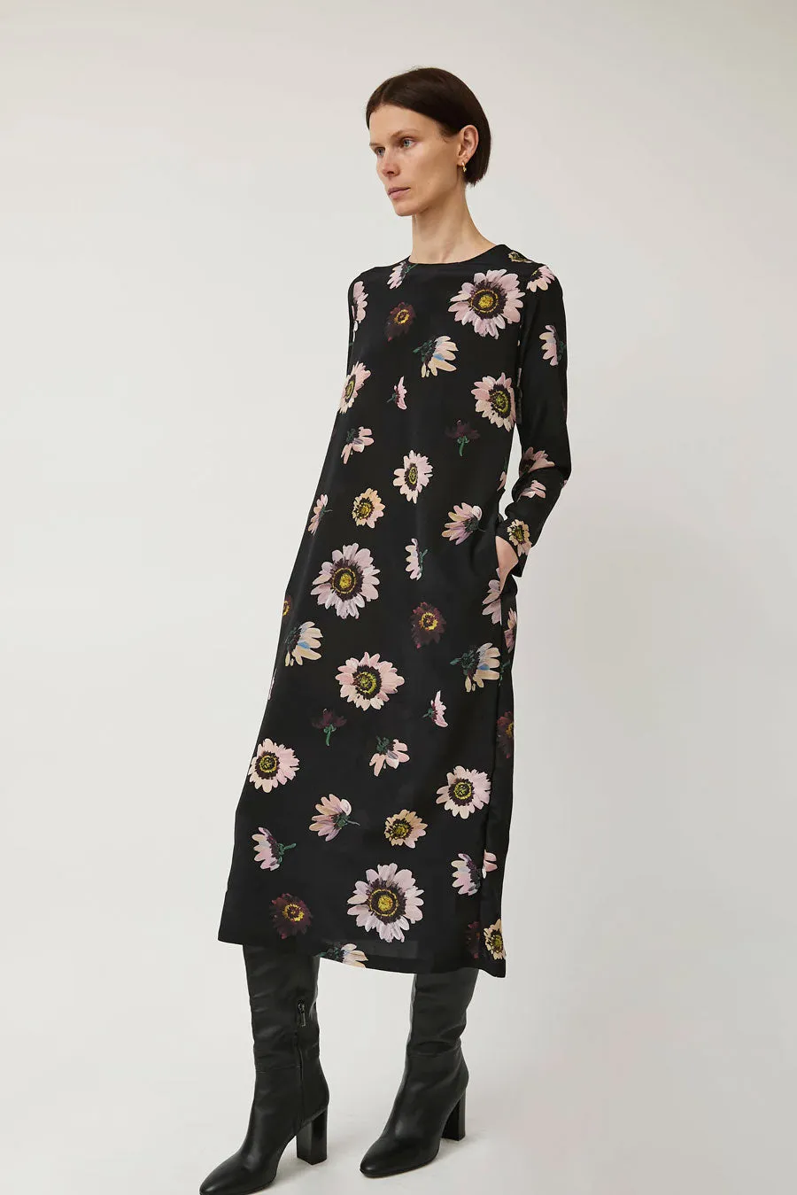 No.6 Simone Dress in Black and Pink Floral sold by No. 6
