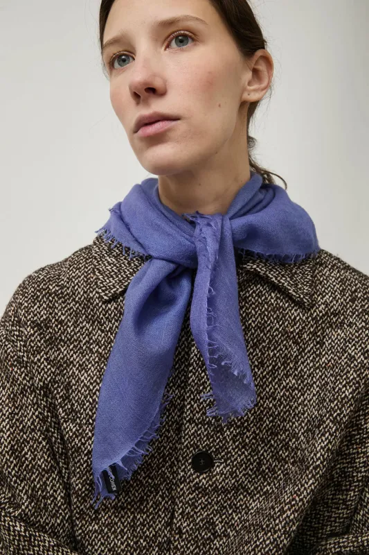 Meg Cohen Square Whisper Scarf in New Blue made by No. 6