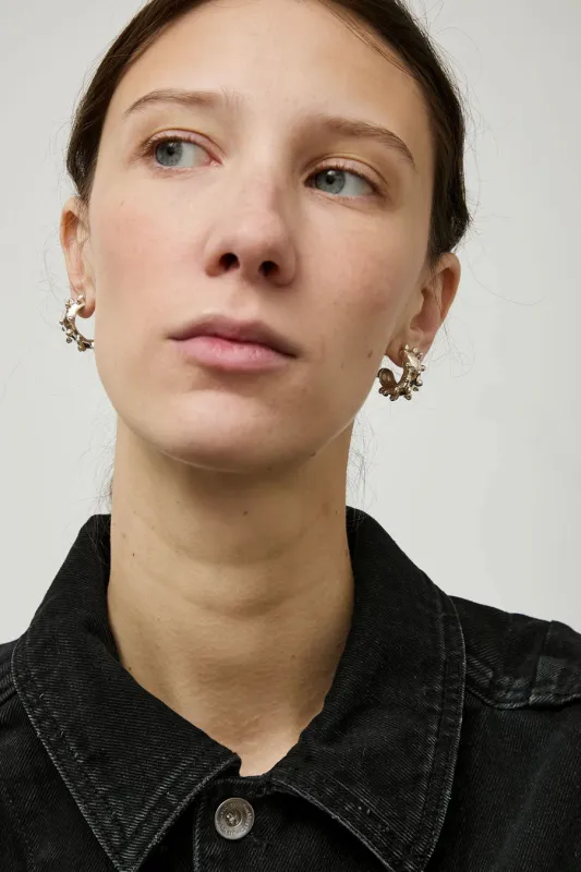 Faris Dotto Hoops in Silver sold by No. 6